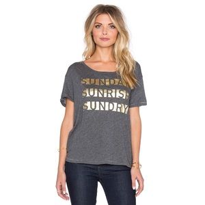 Sundry Foil T-Shirt Gold Size 1 (Small)